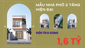 mẫu nhà phố 2 tầng hiện đại