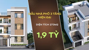 mẫu nhà phố 3 tầng hiện đại