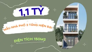 Mẫu nhà phố 3 tầng hiện đại