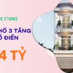 mẫu nhà phố 3 tầng tân cổ điển