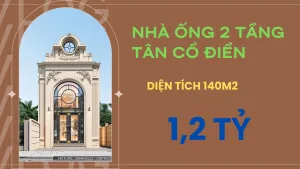 nhà ống 2 tầng tân cổ điển