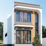 Góc nghiêng mẫu nhà ống 2 tầng đẹp