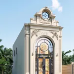 Góc nghiêng nhà ống 2 tầng tân cổ điển