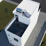 Tổng thể Mẫu nhà phố 2 tầng 1 tum hiện đại