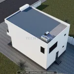 Tổng thể Mẫu nhà 2 tầng hiện đại 8x11m