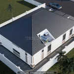 Tổng thể mẫu nhà mái Nhật 1 tầng