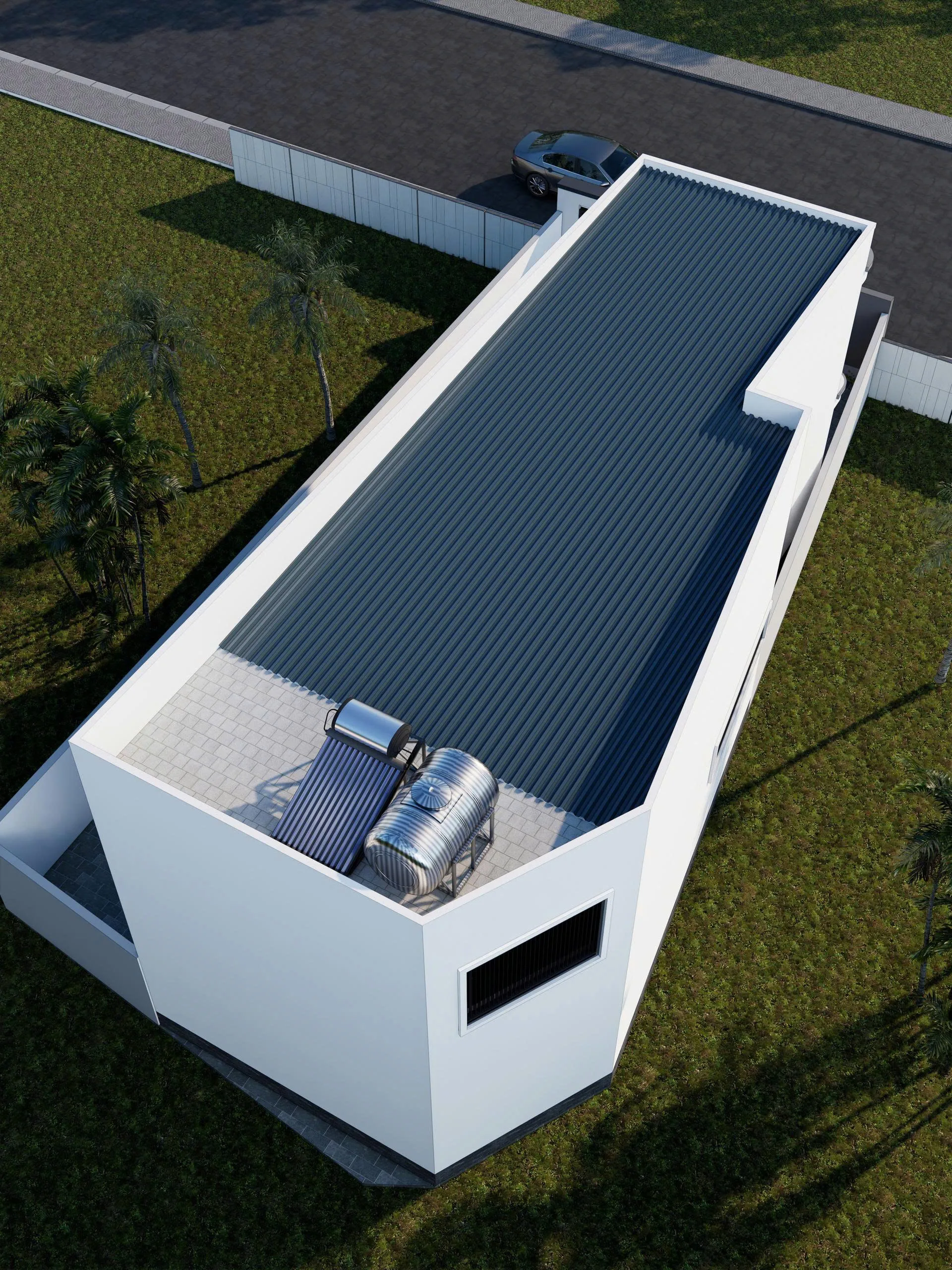 Tổng thể mẫu nhà ống 2 tầng đẹp