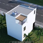 Tổng thể mẫu nhà phố 3 tầng hiện đại