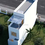 Tổng thể mẫu nhà phố 3 tầng tân cổ điển