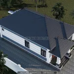 Tổng thể mẫu nhà cấp 4 mái Nhật 3 phòng ngủ