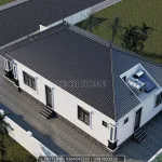 Tổng thể mẫu nhà cấp 4 mái Nhật 3 phòng ngủ