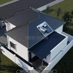 Tổng thể mẫu nhà cấp 4 mái Nhật 4 phòng ngủ