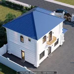 Tổng thể kiến trúc nhà mái Nhật 2 tầng tân cổ điển