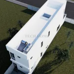 Tổng thể mẫu nhà ống 2 tầng hiện đại