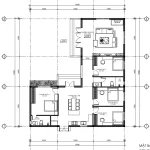 Bản vẽ mặt bằng công năng mẫu nhà cấp 4 mái Nhật 4 phòng ngủ diện tích 147m2 chi tiết nhất.