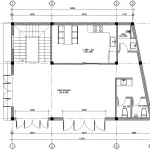 Bản vẽ bố trí công năng tầng 1 kết hợp kinh doanh diện tích 89m2.