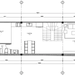 Bản vẽ chi tiết mặt bằng công năng tầng 1 mẫu nhà phố 3 tầng hiện đại diện tích 70m2.