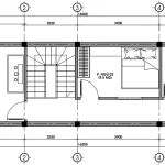 Bản vẽ mặt bằng tầng 2 mẫu nhà ống 2 tầng 4x15m với phòng thờ rộng 14m2