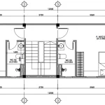 Bản vẽ chi tiết mặt bằng công năng tầng 2 mẫu nhà ống 3 tầng đẹp diện tích 65m2.