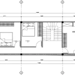 Bản vẽ chi tiết mặt bằng công năng tầng 2 mẫu nhà phố 3 tầng hiện đại diện tích 75m2.