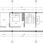 Bản vẽ chi tiết mặt bằng công năng tầng 3 mẫu nhà phố 3 tầng hiện đại diện tích 75m2.