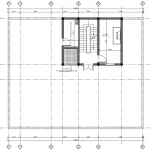 Bản vẽ mặt bằng công năng tầng tum mẫu nhà phố tân cổ điển 4 tầng kết hợp khu vực kinh doanh.