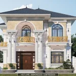 Biệt thự 2 tầng mái nhật tân cổ điển đẳng cấp tại Quảng Oai Hà Nội.