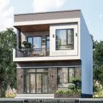 Góc nghiêng mẫu nhà 2 tầng 4 phòng ngủ