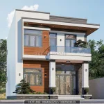 Góc nghiêng mẫu nhà 2 tầng hiện đại