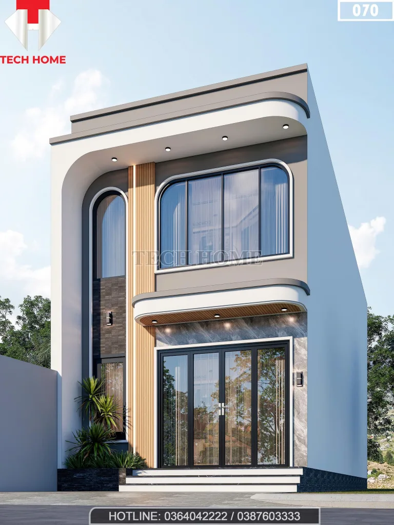 Góc nghiêng mẫu nhà gác lửng hiện đại