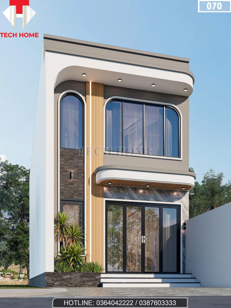 Góc nghiêng mẫu nhà gác lửng hiện đại