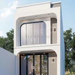 Góc nghiêng mẫu nhà ống 2 tầng hiện đại