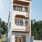 Góc nghiêng mẫu nhà ống 3 tầng hiện đại