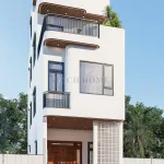 Góc nghiêng mẫu nhà ống 3 tầng hiện đại