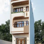Góc nghiêng mẫu nhà ống 3 tầng hiện đại