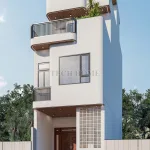 Góc nghiêng mẫu nhà ống 3 tầng hiện đại