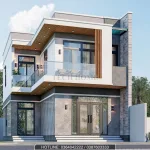 Góc nghiêng mẫu nhà phố 2 tầng hiện đại