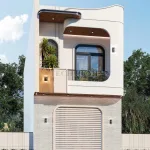 Góc nghiêng mẫu nhà phố 2 tầng hiện đại