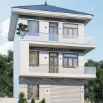 Góc nghiêng mẫu nhà phố 3 tầng mái Nhật