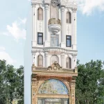 Góc nghiêng mẫu nhà phố tân cổ điển 5 tầng