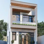 Góc nghiêng nhà ống 2 tầng hiện đại