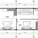 Bản vẽ mặt bằng công năng tầng 2 mẫu nhà phố tân cổ điển 2 tầng 1 tum diện tích 91m2.