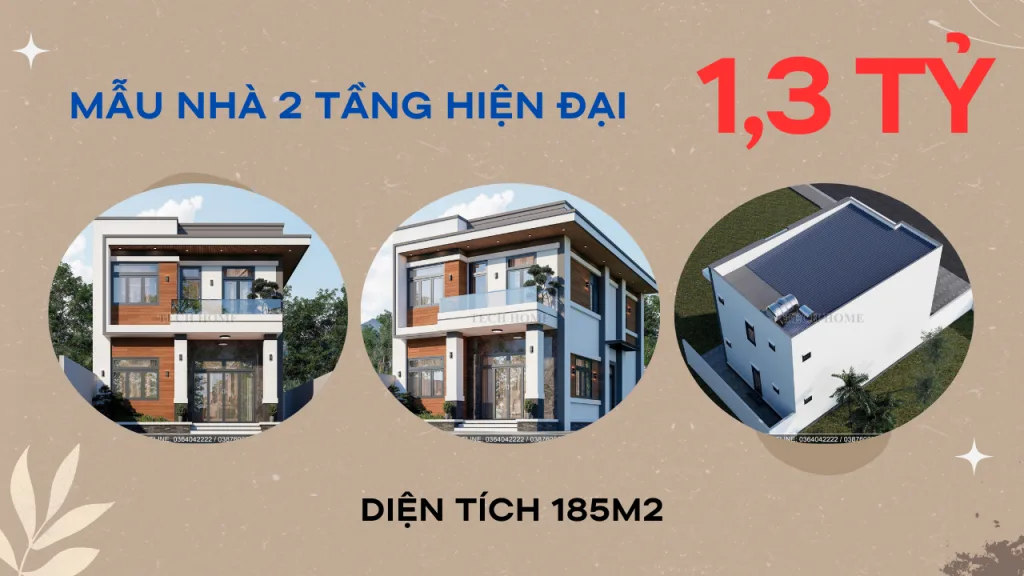 mẫu nhà 2 tầng hiện đại