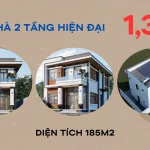 mẫu nhà 2 tầng hiện đại