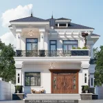 Biệt thự 2 tầng mái nhật phong cách tân cổ điển nhẹ nhàng và tinh tế.