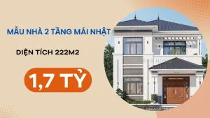 mẫu nhà 2 tầng mái Nhật tại Bắc Ninh