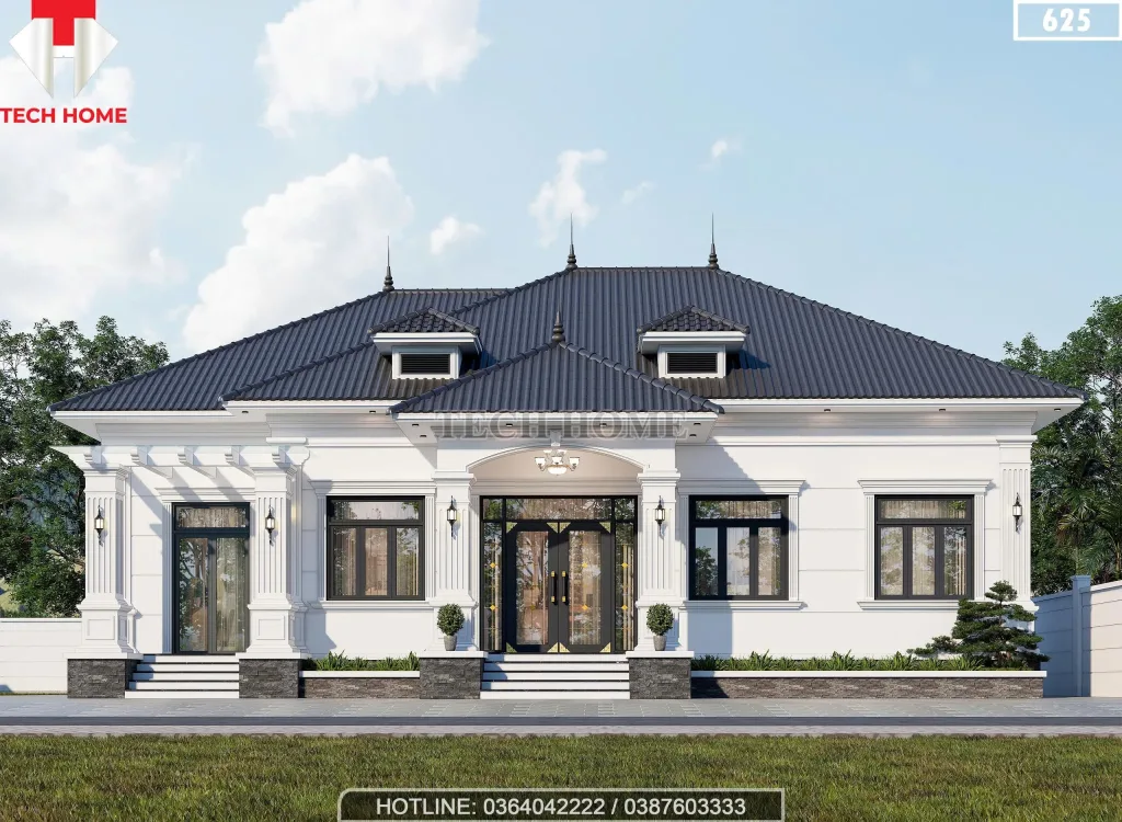 nhà cấp 4 mái nhật