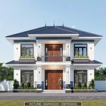 mẫu nhà 2 tầng mái nhật