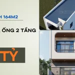 mẫu nhà ống 2 tầng hiện đại