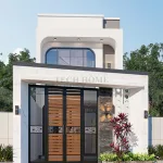 Tổng thể mẫu nhà ống 2 tầng hiện đại